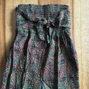 Free People | Colorful Strapless Jumpsuit (NWT)